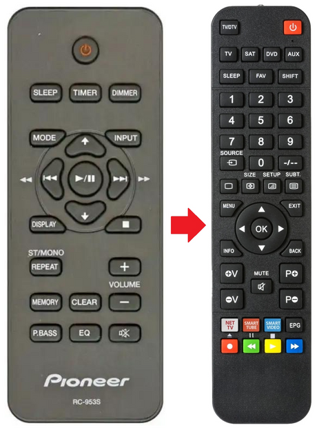 RC-953S PIONEER afstandsbediening - productfoto