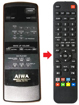 RC-T75 AIWA afstandsbediening - productfoto