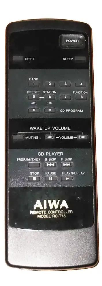 RC-T75 AIWA afstandsbediening