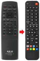 RC-W152E AKAI afstandsbediening - productfoto