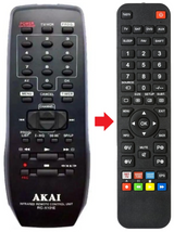 RC-X101E AKAI afstandsbediening - productfoto