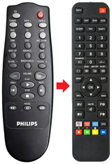 RC0781 PHILIPS afstandsbediening - productfoto
