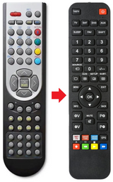 RC1165 VESTEL afstandsbediening - productfoto