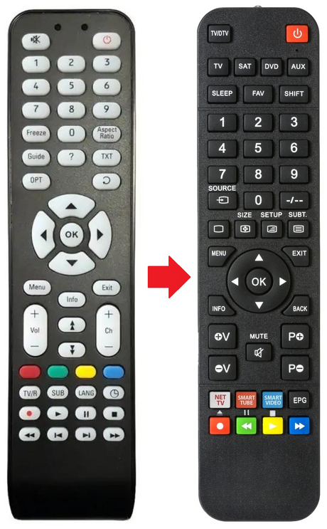 RC1994945 TV TECH afstandsbediening - productfoto