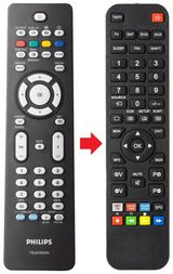RC20343014 PHILIPS afstandsbediening - productfoto