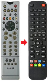 RC2038 PHILIPS afstandsbediening - productfoto