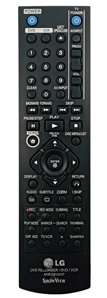 RC388 LG afstandsbediening