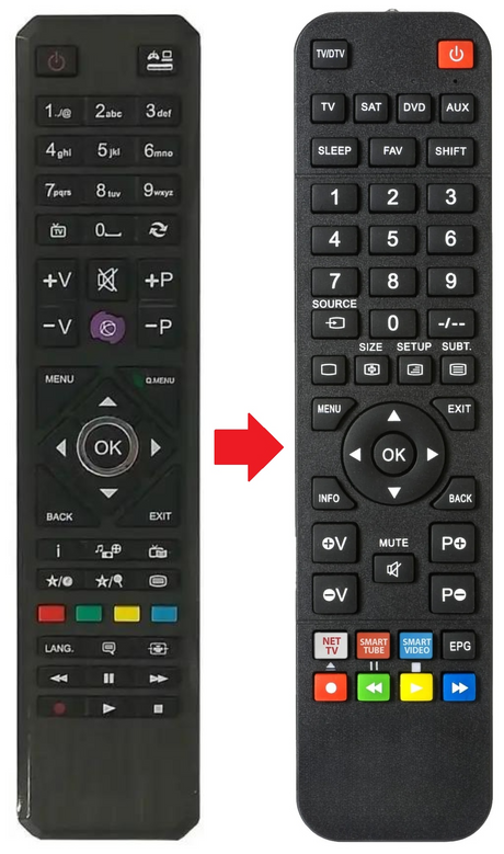 RC4880 VESTEL afstandsbediening - productfoto