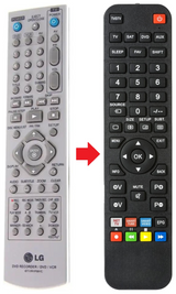 RC6850 LG afstandsbediening - productfoto
