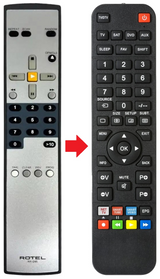 RCD-06 ROTEL afstandsbediening - productfoto