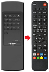 RCD-400 GRUNDIG afstandsbediening - productfoto