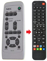 RD-372E NEC afstandsbediening - productfoto