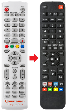 RD24H2CU RCA afstandsbediening productfoto