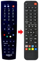RM-101 HUMAX afstandsbediening - productfoto