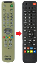 RM-887 SONY afstandsbediening - productfoto