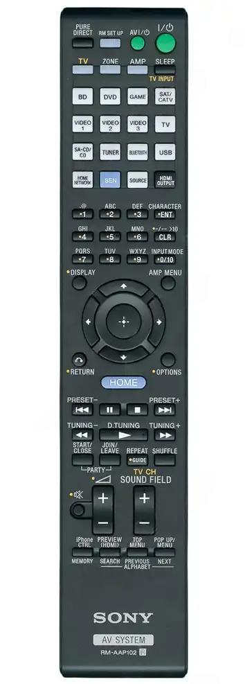 RM-AAP102 SONY afstandsbediening
