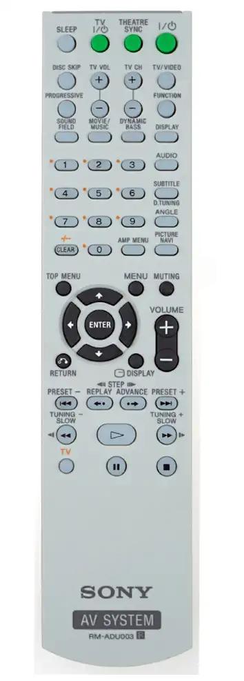 RM-ADU003 SONY afstandsbediening