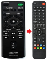 RM-AMU197 SONY afstandsbediening - productfoto