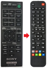 RM-AMU212 SONY afstandsbediening - productfoto