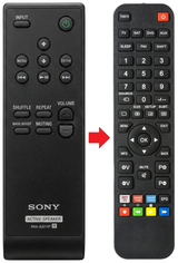 RM-AS1IP SONY afstandsbediening - vergelijking