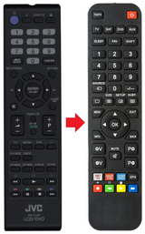 RM-C1233 JVC afstandsbediening - productfoto