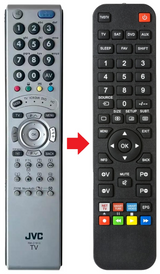 RM-C19069-1C JVC afstandsbediening - productfoto