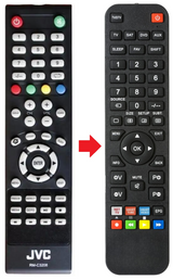 RM-C3208 JVC afstandsbediening - productfoto