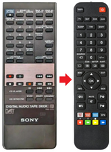 RM-D70 SONY afstandsbediening - productfoto