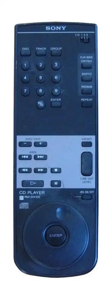 RM-DX100 SONY afstandsbediening