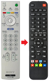 RM-ED005 SONY afstandsbediening - productfoto