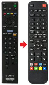 RM-ED009 SONY afstandsbediening - productfoto