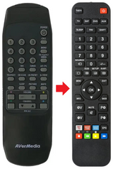RM-GZ AVERMEDIA afstandsbediening - productfoto