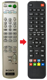 RM-J11 SONY afstandsbediening - productfoto