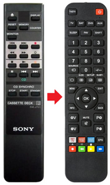 RM-J701 SONY afstandsbediening - productfoto