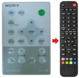 RM-PJ4 SONY afstandsbediening - productfoto