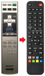 RM-PJAW15 SONY afstandsbediening - productfoto
