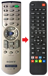 RM-PJM17 SONY afstandsbediening - productfoto