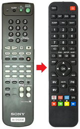 RM-PP402 SONY afstandsbediening - productfoto