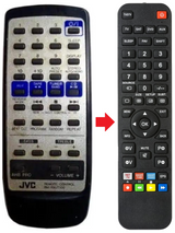 RM-RXUT100 JVC afstandsbediening - productfoto