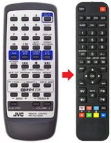 RM-RXUT200R JVC afstandsbediening - productfoto