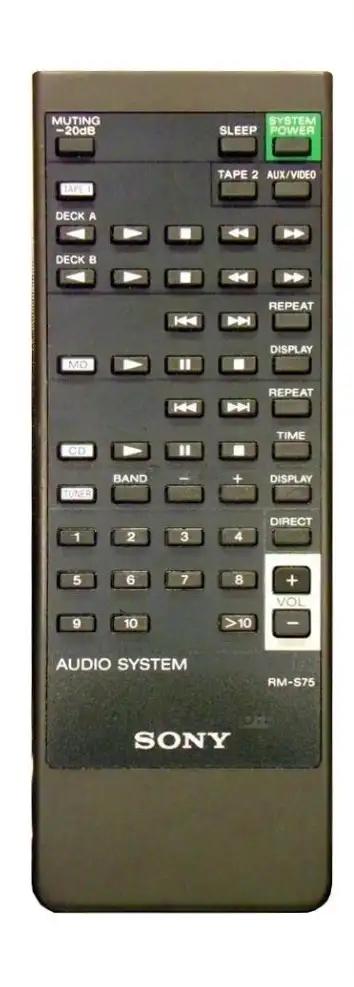RM-S75 SONY afstandsbediening