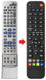 RM-SDR017E JVC afstandsbediening - productfoto
