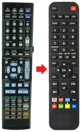 RM-SNXF30R JVC afstandsbediening - productfoto