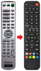 RM-SR370AV SONY afstandsbediening - productfoto