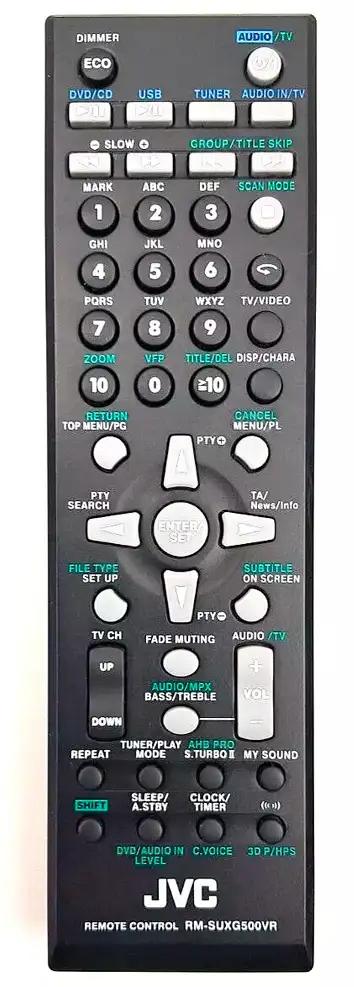 RM-SUXG500VR JVC afstandsbediening