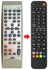 RM-SUXJ50R JVC afstandsbediening - productfoto