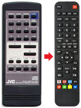 RM-SX261U JVC afstandsbediening - productfoto