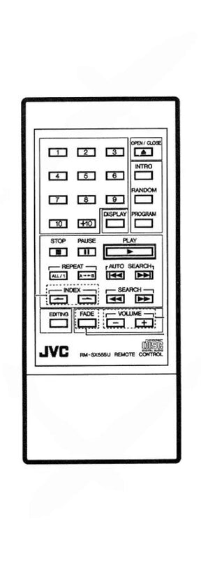 RM-SX555U JVC afstandsbediening