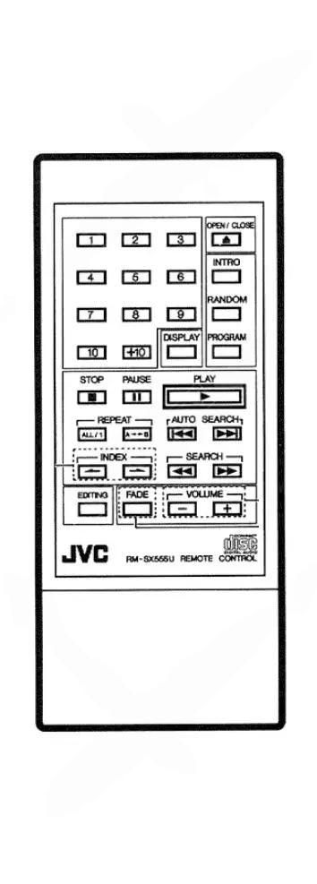 RM-SX555U JVC afstandsbediening