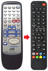 RM-SXMV55U JVC afstandsbediening - productfoto